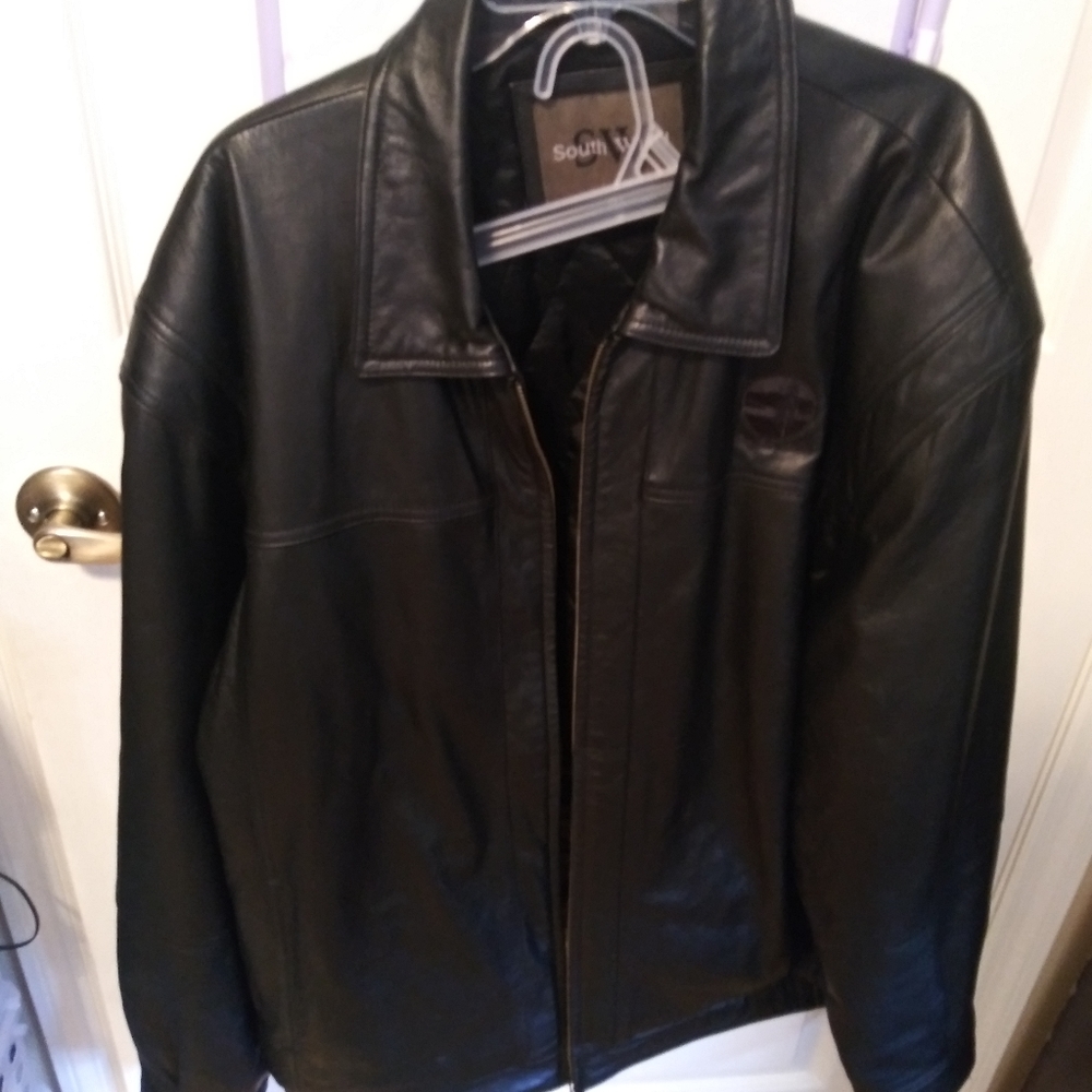 South wind leather jacket